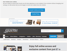 Tablet Screenshot of antiquestradegazette.com
